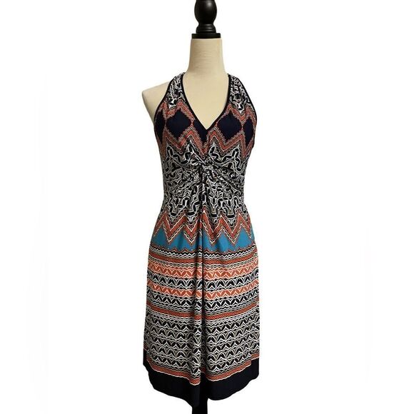 Laundry by Shelli Segal Geometric Designed Halter Design Dress (Small) - Picture 9 of 11